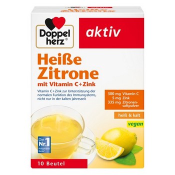 DOPPELHERZ heiße Zitrone Vitamin C+Zink Granulat